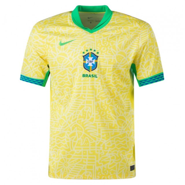 Brazil Home Player Version Jersey 2024