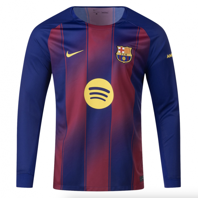 Barcelona Home Long Sleeve Jersey 25/26