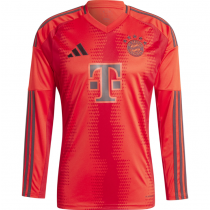Bayern Munich Home Long Sleeve Soccer Jersey 24/25