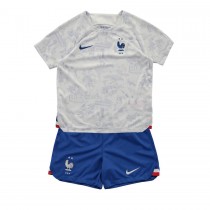 France Away Kids Soccer Kit 22/23
