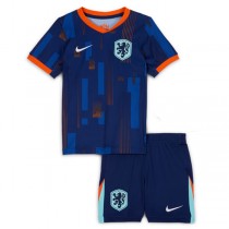 Netherlands Away Kids Soccer Kit 2024