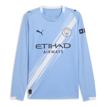 Manchester City Home Long Sleeve Jersey 25/26