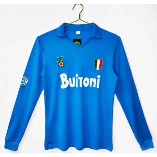 Retro Napoli Home Long Sleeve Jersey 1987/88