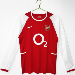 Retro Arsenal Home Long Sleeve Jersey 2002/04