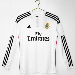 Retro Real Madrid Home Long Sleeve Jersey 2014/15