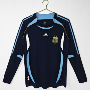 Retro Argentina Away Long Sleeve Jersey 2006